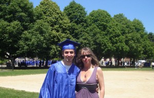 Ella at her son’s High school Graduation, Brookline, 2011