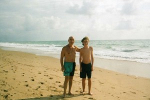 Alexander with his son, Miami, 2006